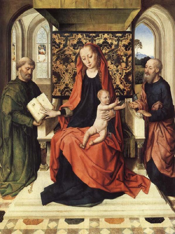 Dieric Bouts The Virgin and Child Enthroned with Saints Peter and Paul oil painting image